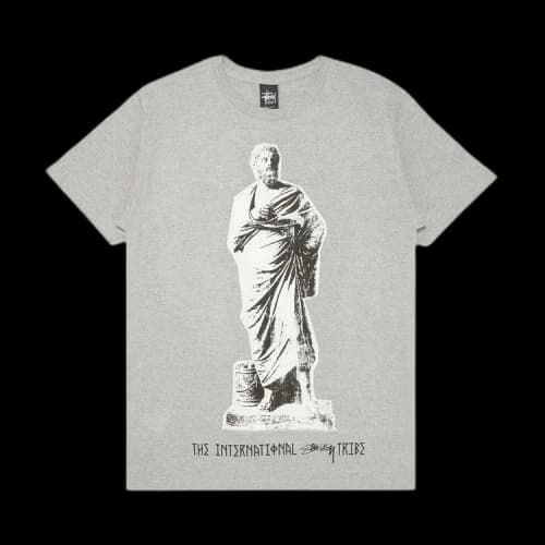 Stussy Intl. Statue Tee 'Grey Heather'