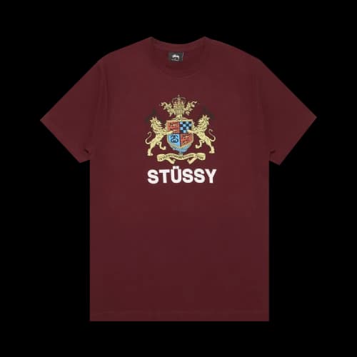 Stussy Lion Crest Tee 'Wine'
