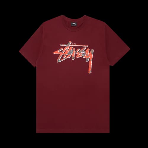 Stussy Paisley Stock Tee 'Wine'