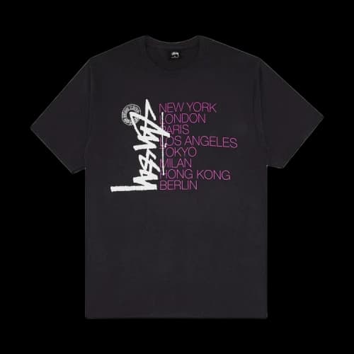 Stussy Buana Stack Tee 'Charcoal'