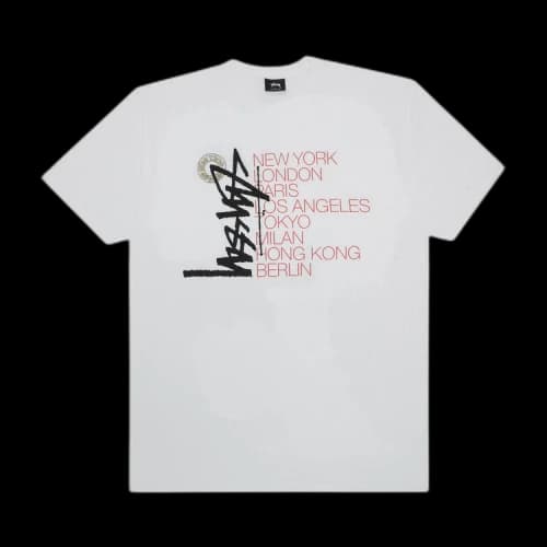 Stussy Buana Stack Tee 'White'