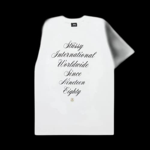 Stussy International Script Tee 'White'