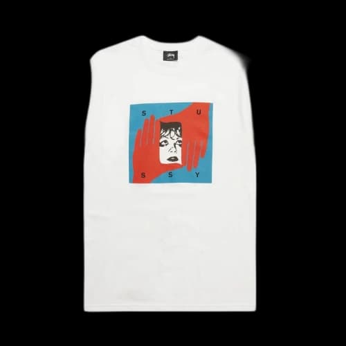 Stussy Hand Frame Tee 'White'