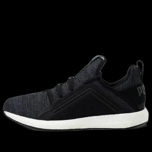 PUMA Mega Nrgy Knit Low Running Shoes Black/White (Women's)