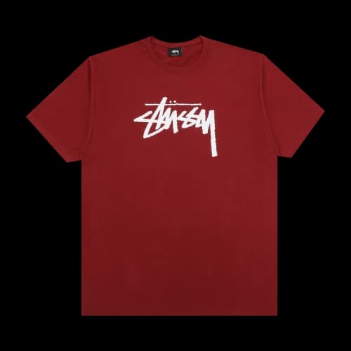 Stussy Stock Tee 'Burgundy'