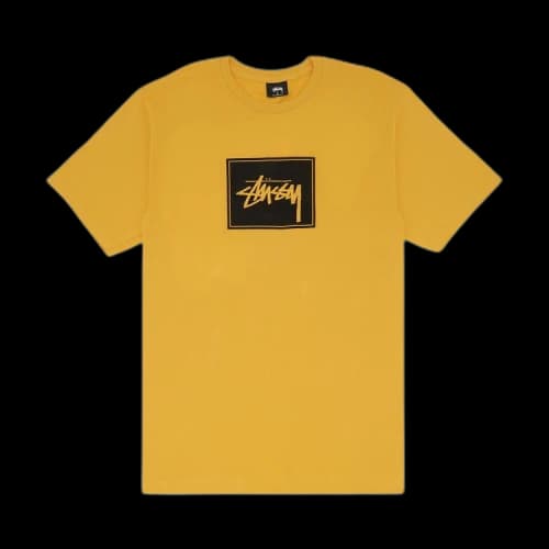 Stussy Stock Box Tee 'Yellow'