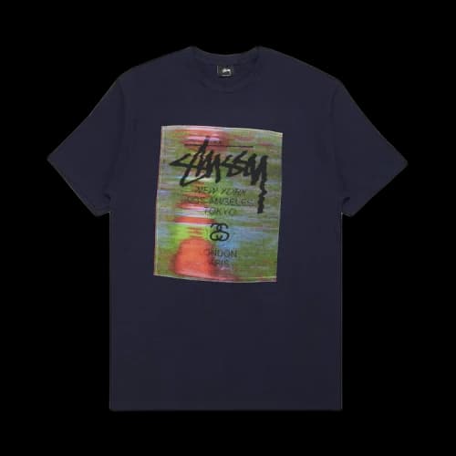 Stussy World Tour Glitch Tee 'Navy'