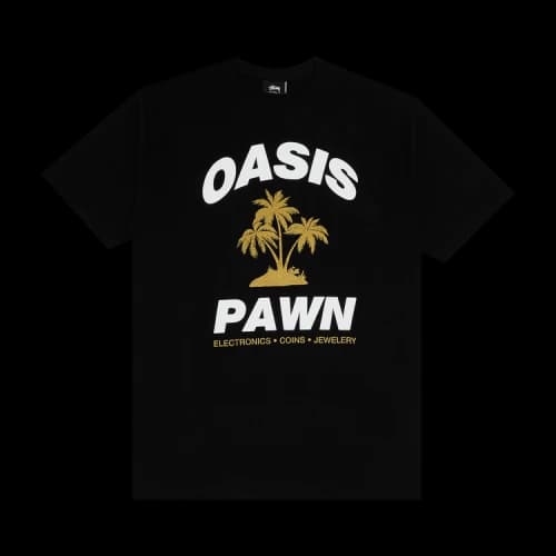 Stussy Oasis Pawn Tee 'Black'