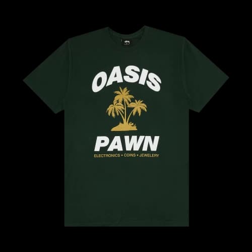 Stussy Oasis Pawn Tee 'Pine'