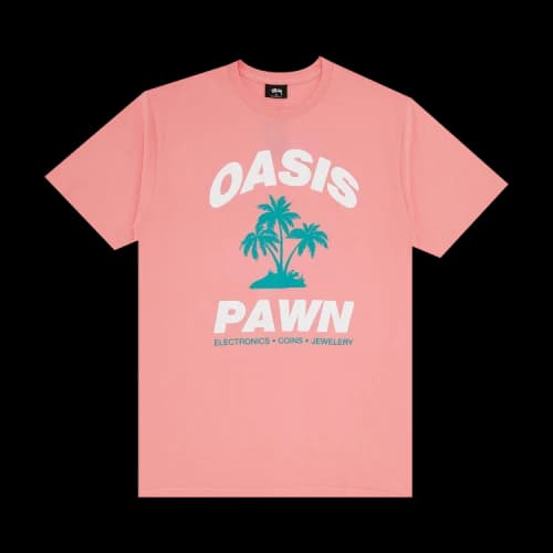 Stussy Oasis Pawn Tee 'Rose'