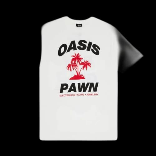 Stussy Oasis Pawn Tee 'White'