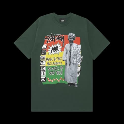Stussy Rastafari Tee 'Pine'