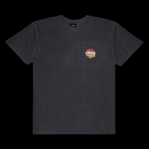 Stussy Sunset Dot Pigment Dyed Tee 'Black'