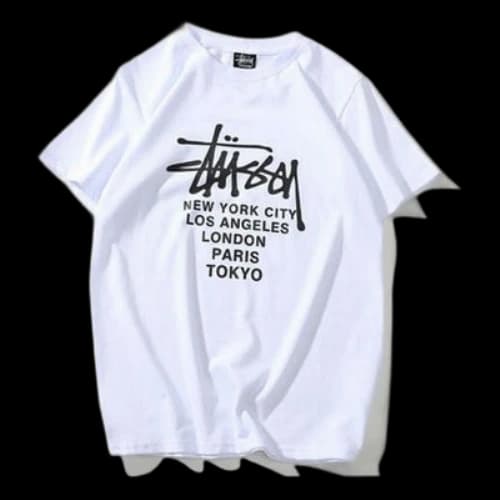Stussy Classic Printing Short Sleeve Unisex White