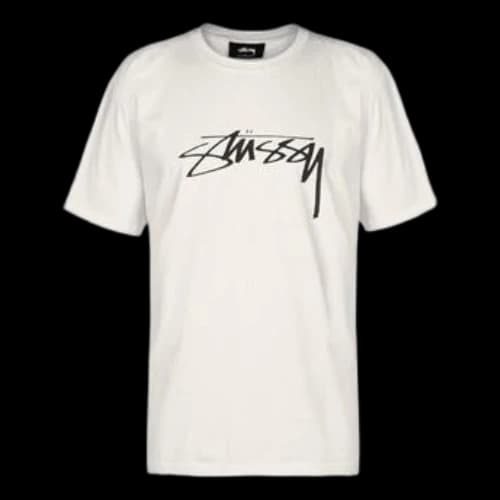 Stussy Stock Tee Classic Printing Short Sleeve Unisex White