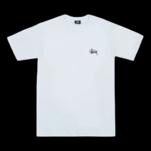 Stussy Basic Tee Classic Printing Short Sleeve Unisex Light Blue