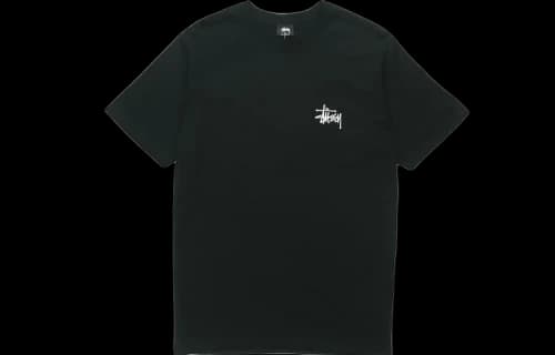 Stussy Classic Basic Printing Short Sleeve Unisex Black
