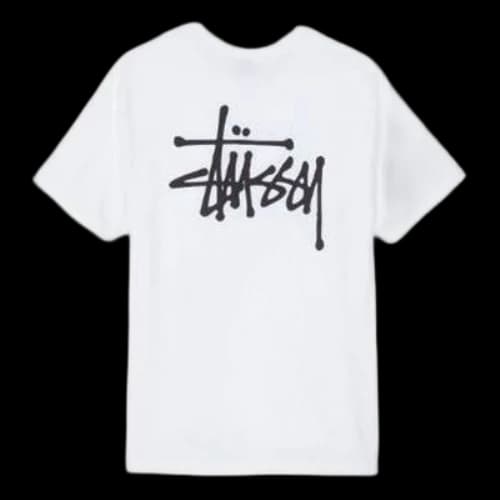 Stussy Classic Basic Printing Short Sleeve 'White'