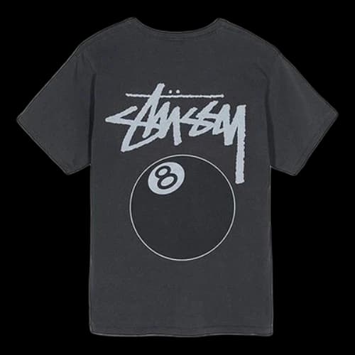 Stussy 8 Ball Tee Washed Classic Short Sleeve Unisex Washed Black