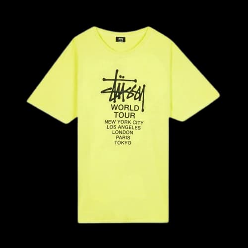 Stussy Tour Pigment Dyed Tee 'Lime'