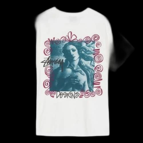 Stussy Unisex Venus Pigment Dyed Printing White