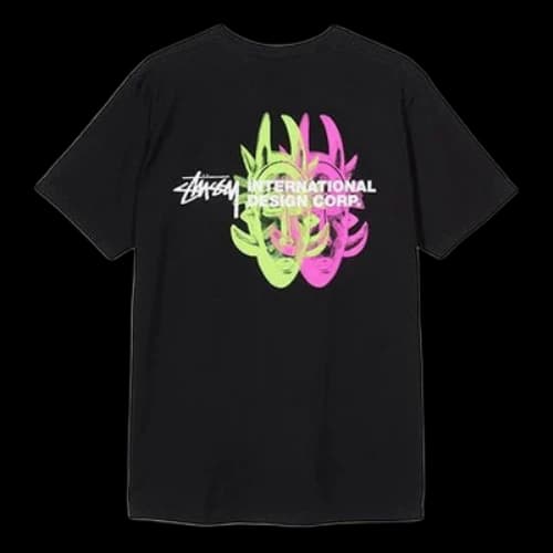Stussy Double Mask Tee Short Sleeve Unisex Black