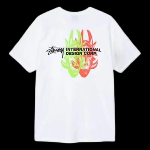 Stussy Double Mask Tee Short Sleeve Unisex White