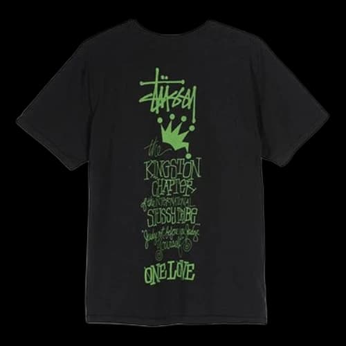 Stussy Kingston Tee Crown Short Sleeve Unisex Black