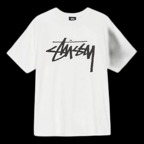 Stussy Stock Tee Classic Logo Short Sleeve Unisex Creamy White