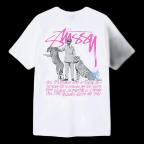 Stussy Large Logo Printing Short Sleeve Unisex White