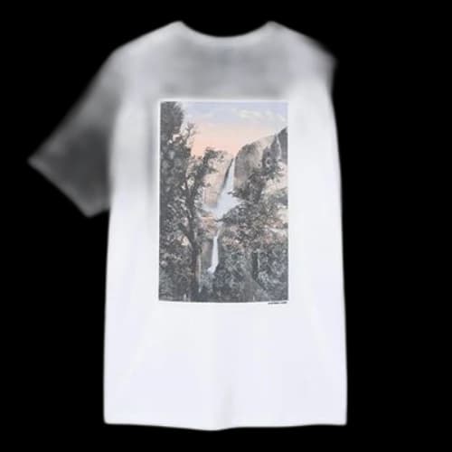Stussy Falls Tee Classic Poster Short Sleeve Unisex White