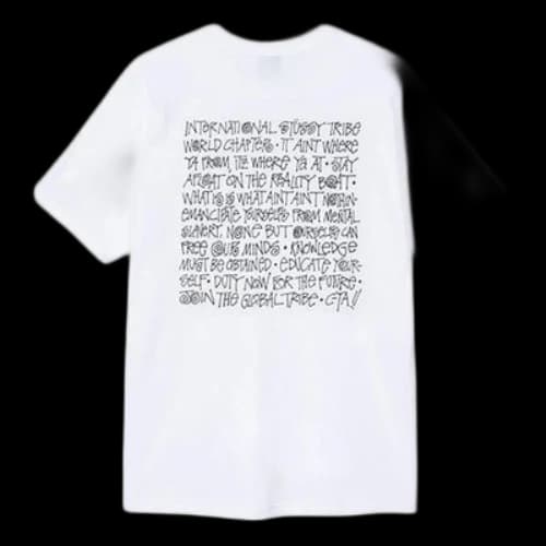Stussy Say It Loud Logo Short Sleeve Unisex White