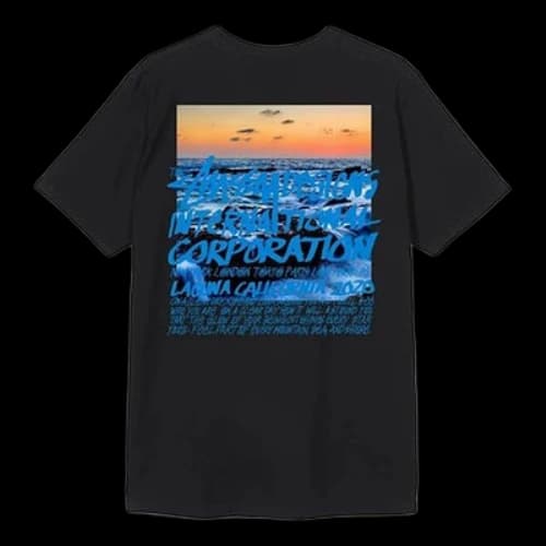 Stussy Clear Day Printing Short Sleeve Unisex Black