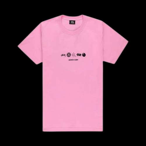 Stussy Global Design Corporation Tee 'Pink'