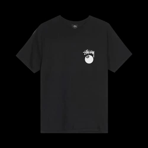 Stussy 8 Ball Pigment Dyed Tee 'Black'