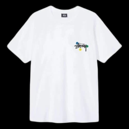 Stussy Dot Collage Tee Printing Unisex White