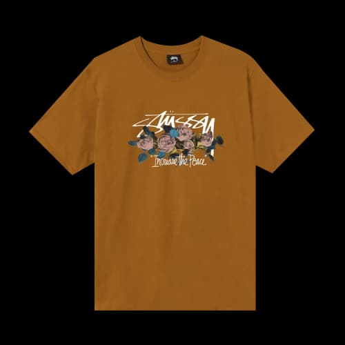 Stussy Increase The Peace Roses Tee 'Caramel'