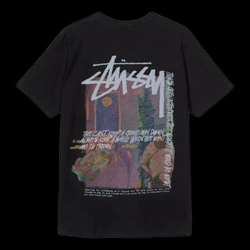 Stussy Daydream Tee Printing Poster Short Sleeve Unisex Black