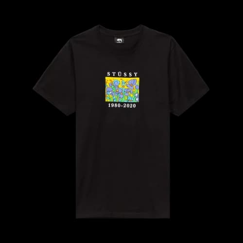 Stussy Irises Tee 'Black'
