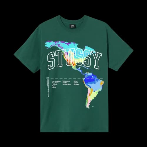 Stussy Thermal Tee 'Dark Green'