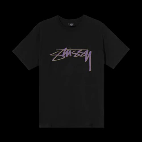 Stussy Smooth Stock Dyed Tee 'Black'