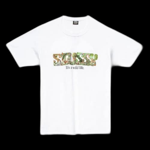 Stussy It's A Wild Life Tee 'White'