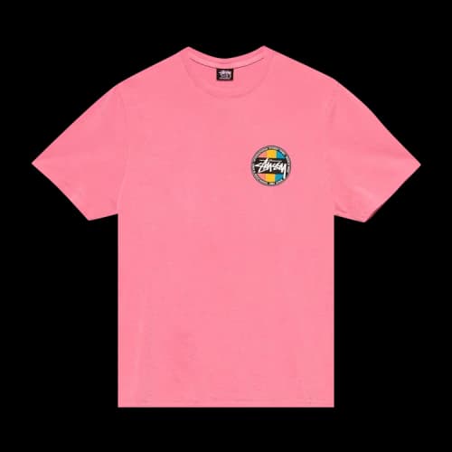Stussy Classic Dot Pigment Dyed Tee 'Pink'
