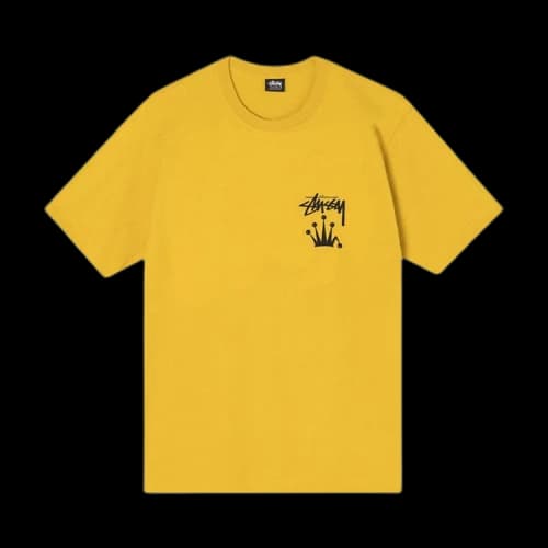 Stussy Stock Crown Tee 'Yellow'