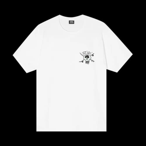 Stussy Surf Skate Skull Tee 'White'