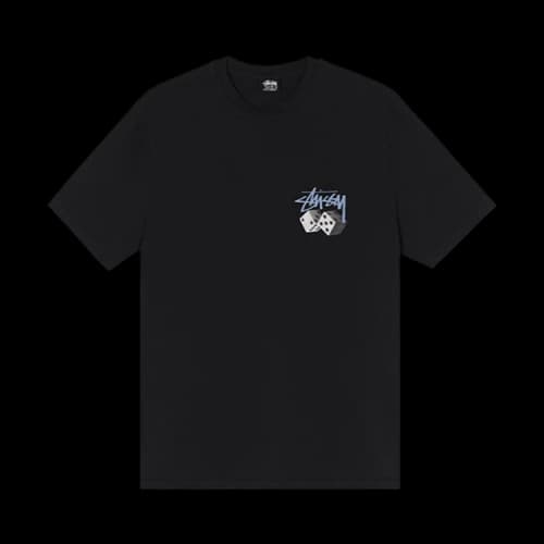 Stussy Roll The Dice Pig Dyed Tee 'Black'