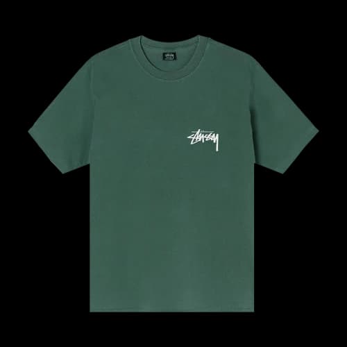 Stussy Young Moderens Pigment Dyed Tee 'Pine'