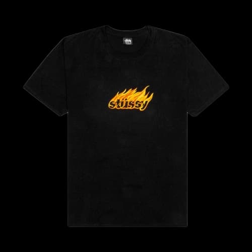 Stussy Flames Tee 'Black'