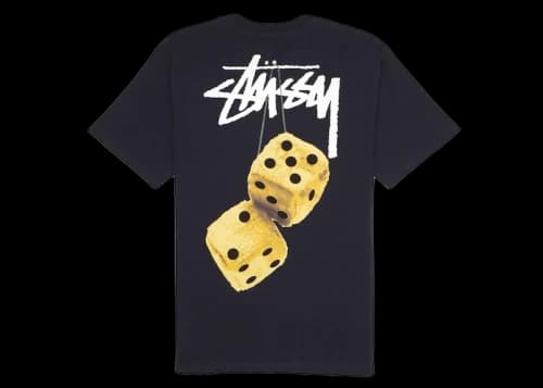 Stussy Fuzzy Dice Tee Navy