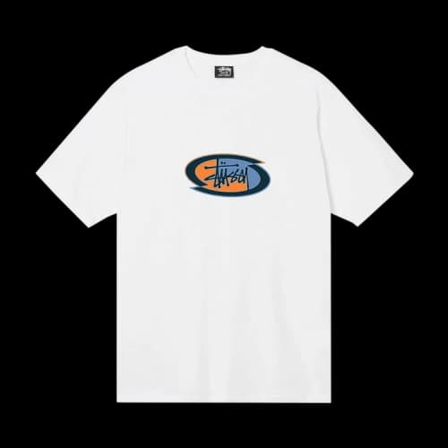Stussy Split Oval Tee 'White'